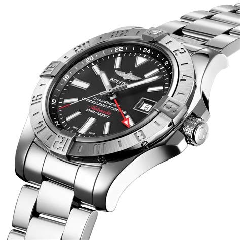 breitling avenger ii gmt black|Breitling Avenger gmt review.